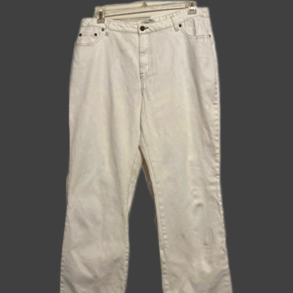 Plus size white jeans
